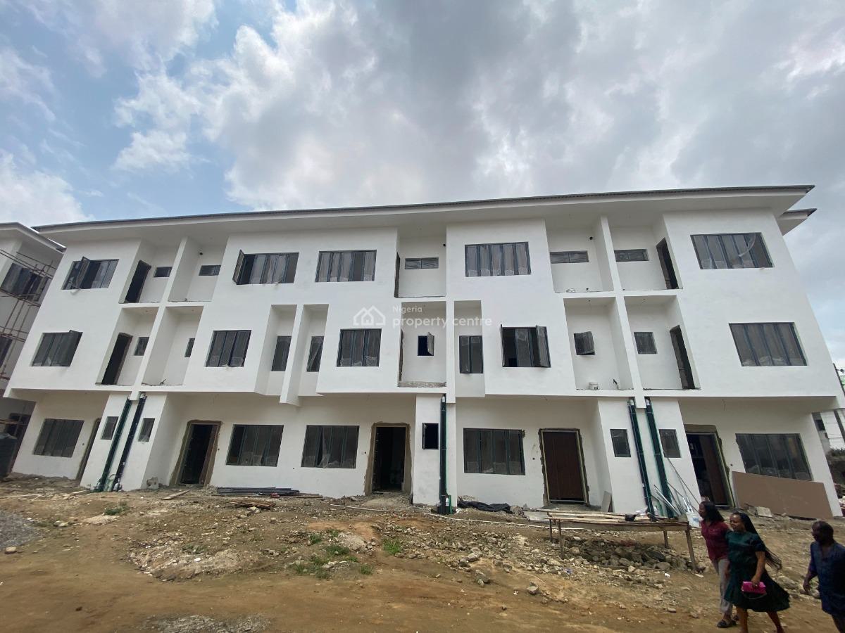 Newly Built 4 Bedroom Terrace House with 1 Room Boys Quarters, Awuse Estate, Opebi, Ikeja, Lagos, Terraced Duplex for Sale