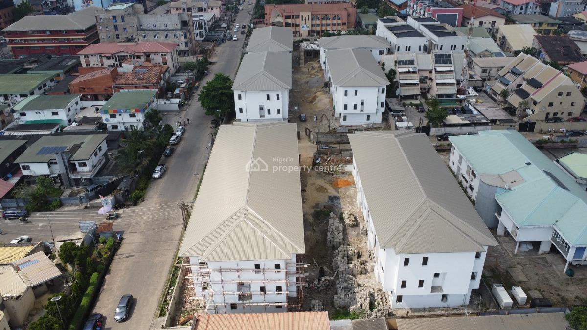 Newly Built 4 Bedroom Terrace House with 1 Room Boys Quarters, Awuse Estate, Opebi, Ikeja, Lagos, Terraced Duplex for Sale