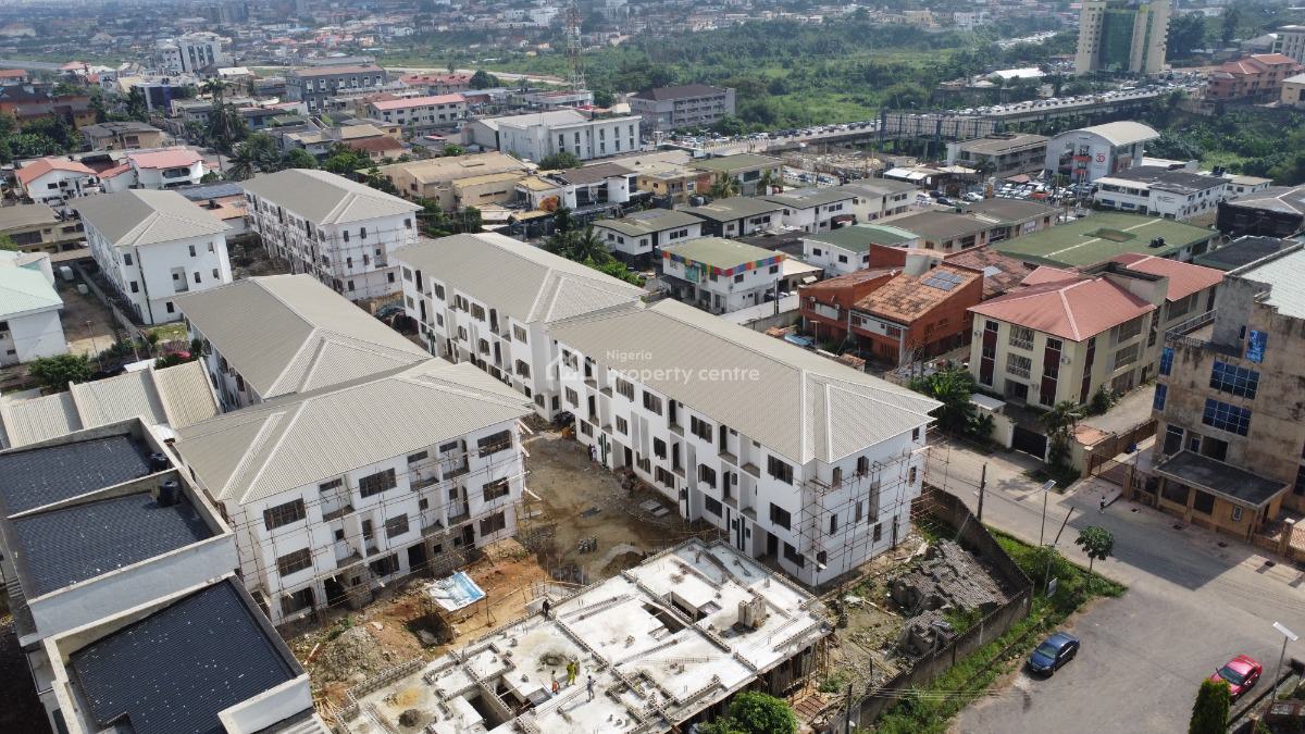 Newly Built 4 Bedroom Terrace House with 1 Room Boys Quarters, Awuse Estate, Opebi, Ikeja, Lagos, Terraced Duplex for Sale