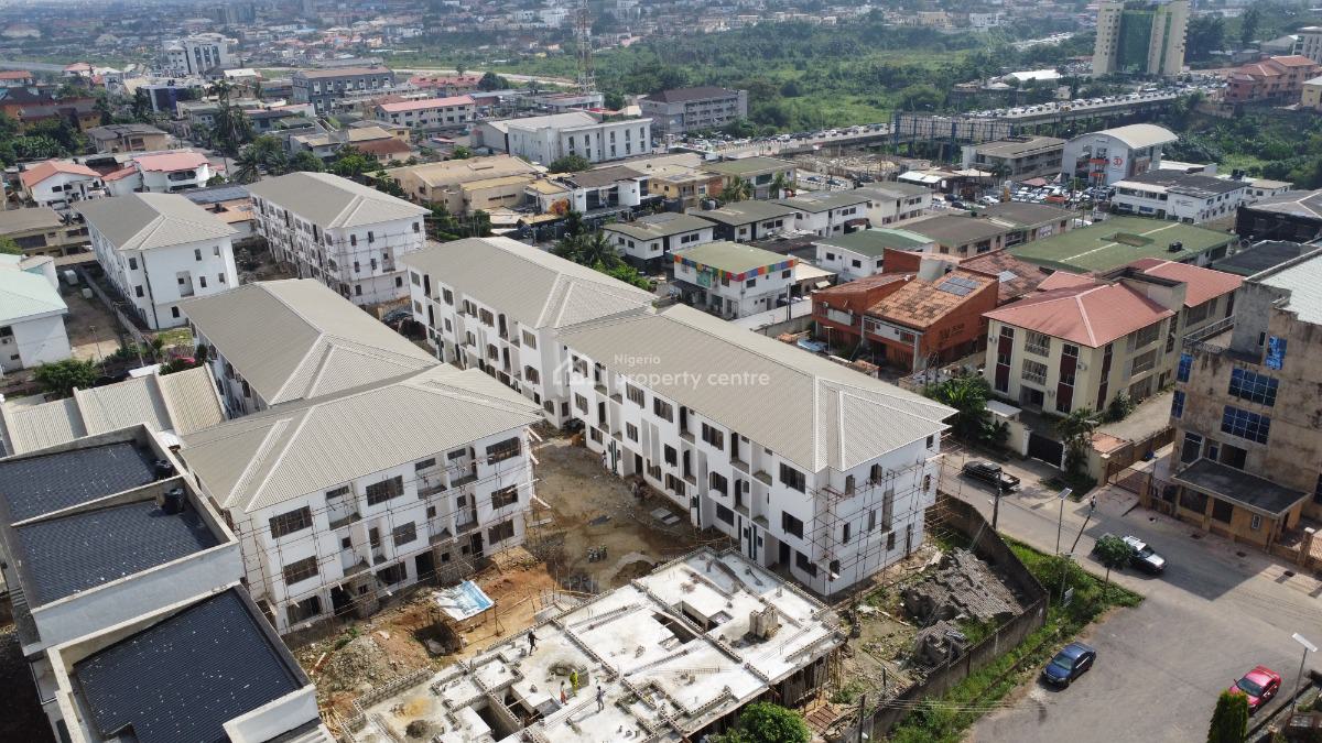 Newly Built 4 Bedroom Terrace House with 1 Room Boys Quarters, Awuse Estate, Opebi, Ikeja, Lagos, Terraced Duplex for Sale