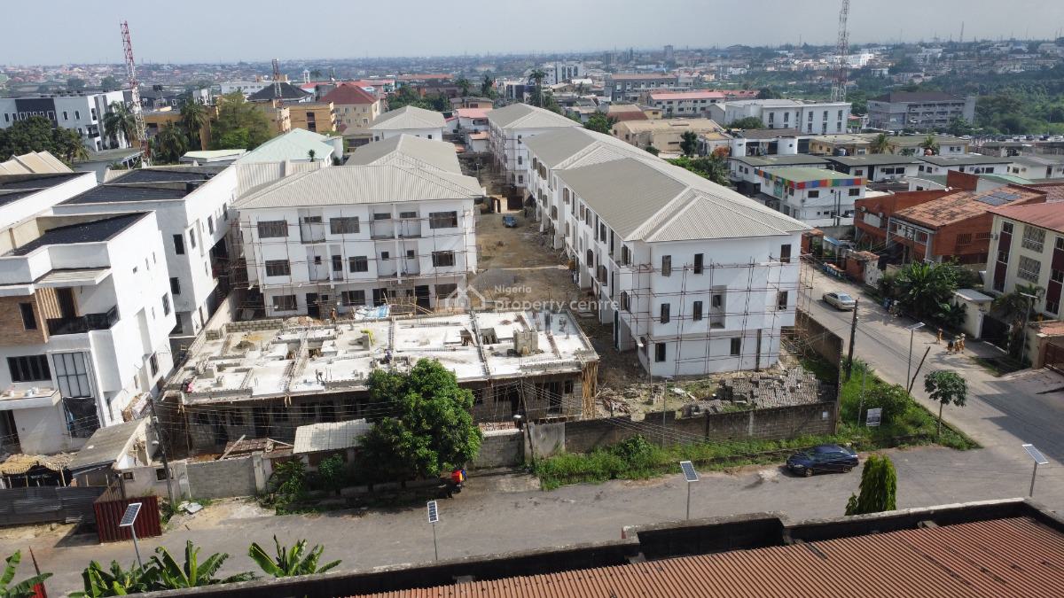 Newly Built 4 Bedroom Terrace House with 1 Room Boys Quarters, Awuse Estate, Opebi, Ikeja, Lagos, Terraced Duplex for Sale
