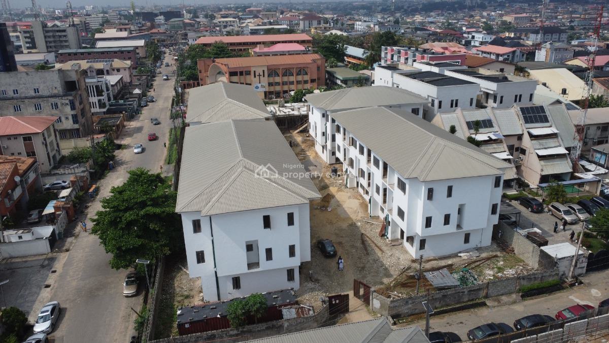 Newly Built 4 Bedrooms Terraced House with 1 Room Boys Quarters, Awuse Estate, Opebi, Ikeja, Lagos, Terraced Duplex for Sale