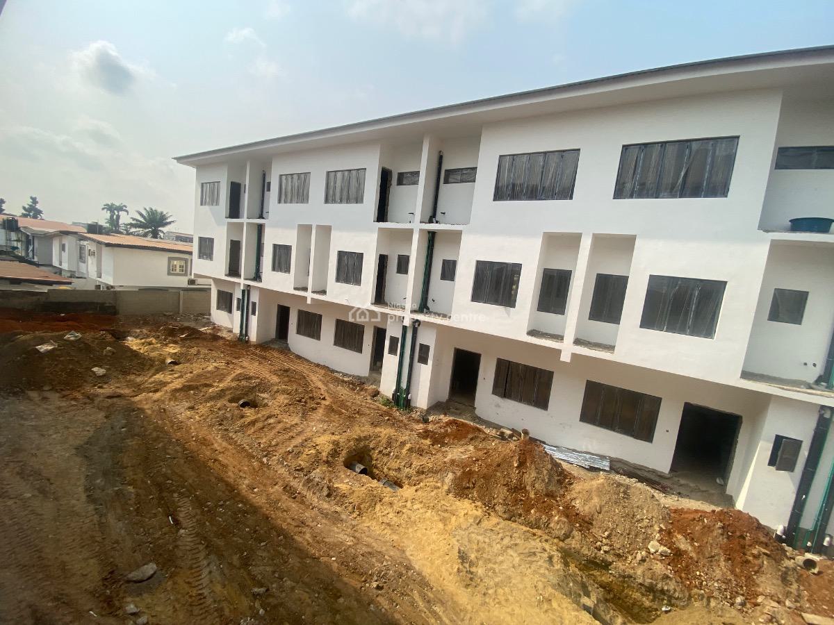 Newly Built 4 Bedrooms Terraced House with 1 Room Boys Quarters, Ajanaku Street, Awuse Estate, Opebi, Ikeja, Lagos, Terraced Duplex for Sale