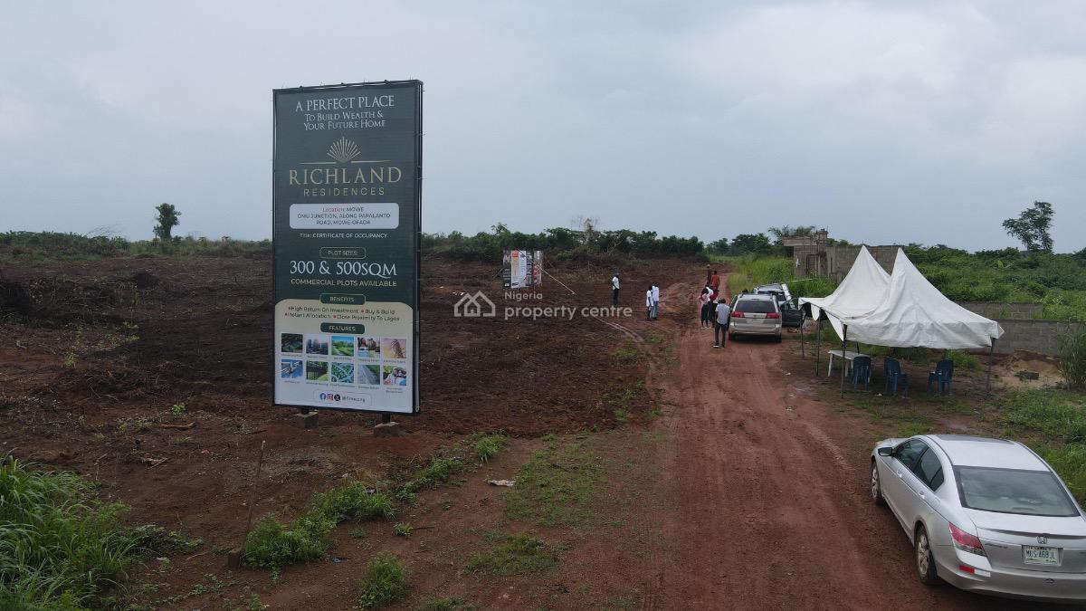 Residential and Commercial Land in a Serene and Secured Estate in Mowe, (25mins Drive to Lagos Mainland), Mowe Town, Ogun, Residential Land for Sale