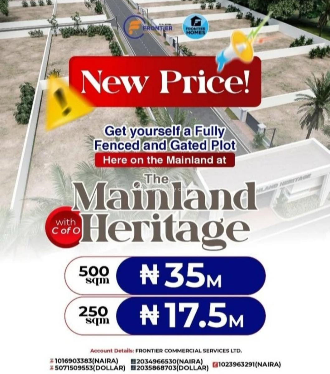Mainland Heritage Land, Mainland Heritage Off Ikola Road, Ipaja, Lagos, Residential Land for Sale