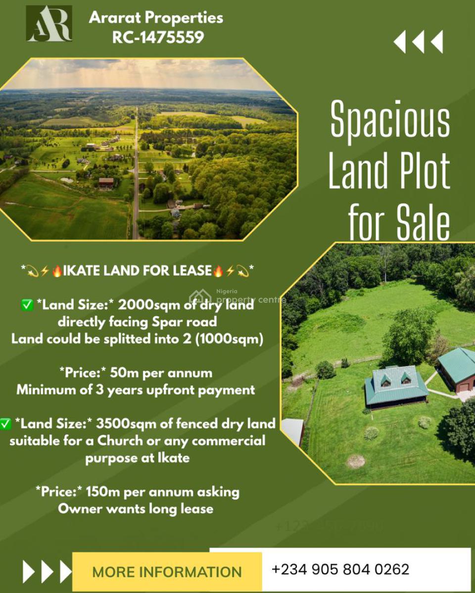 Commercial Land, Spar Road, Ikate, Lekki, Lagos, Land for Rent