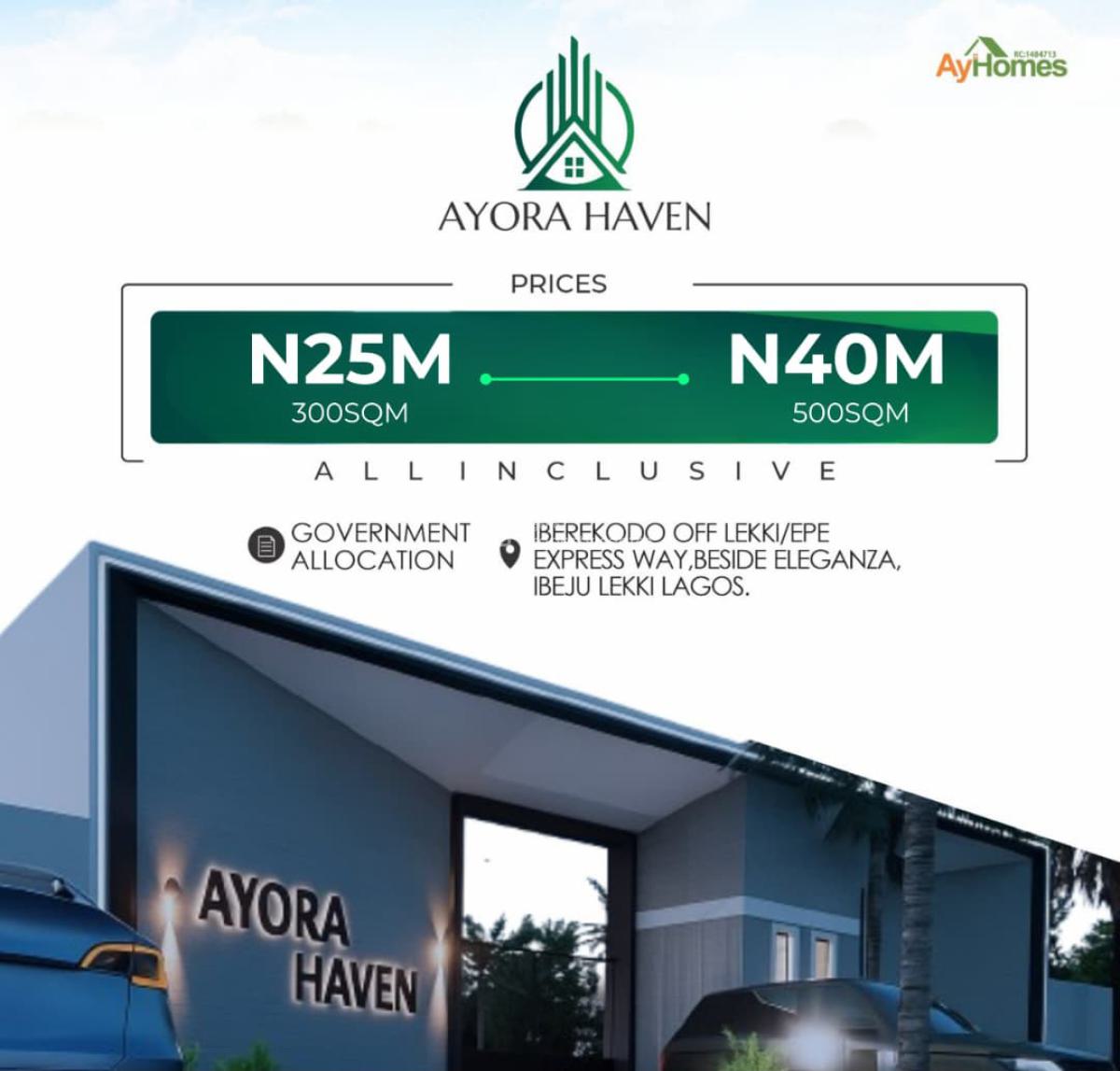Government Allocated Plots of Land with Layout and Fencing, Iberekodo, Ibeju Lekki, Lagos, Land for Sale