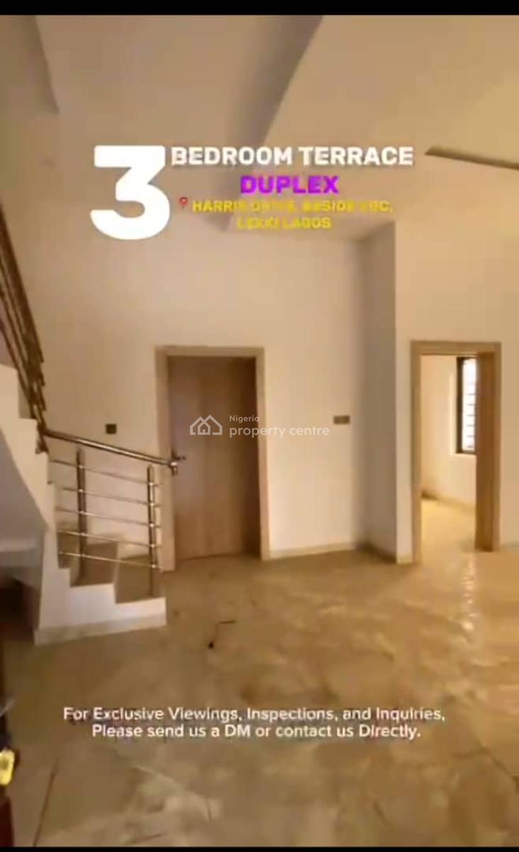 2 Units 3 Bedroom Terrace Duplex, Harris Drive, Vgc, Lekki, Lagos, Terraced Duplex for Rent