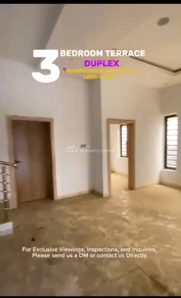 2 Units 3 Bedroom Terrace Duplex, Harris Drive, Vgc, Lekki, Lagos, Terraced Duplex for Rent