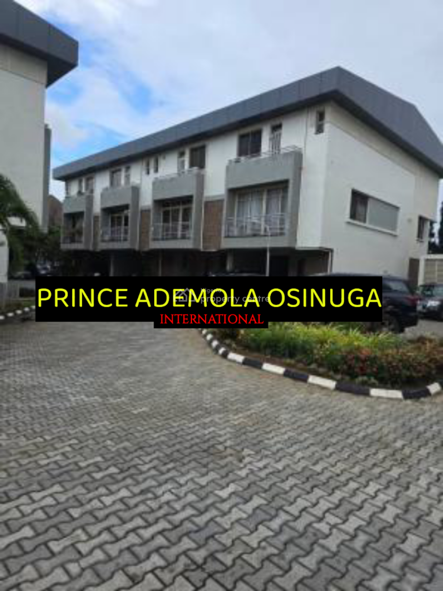 Luxury 4 Bedroom Terrace House+ Garage+pool +gym, Banana Island, Ikoyi, Lagos, Terraced Duplex for Rent