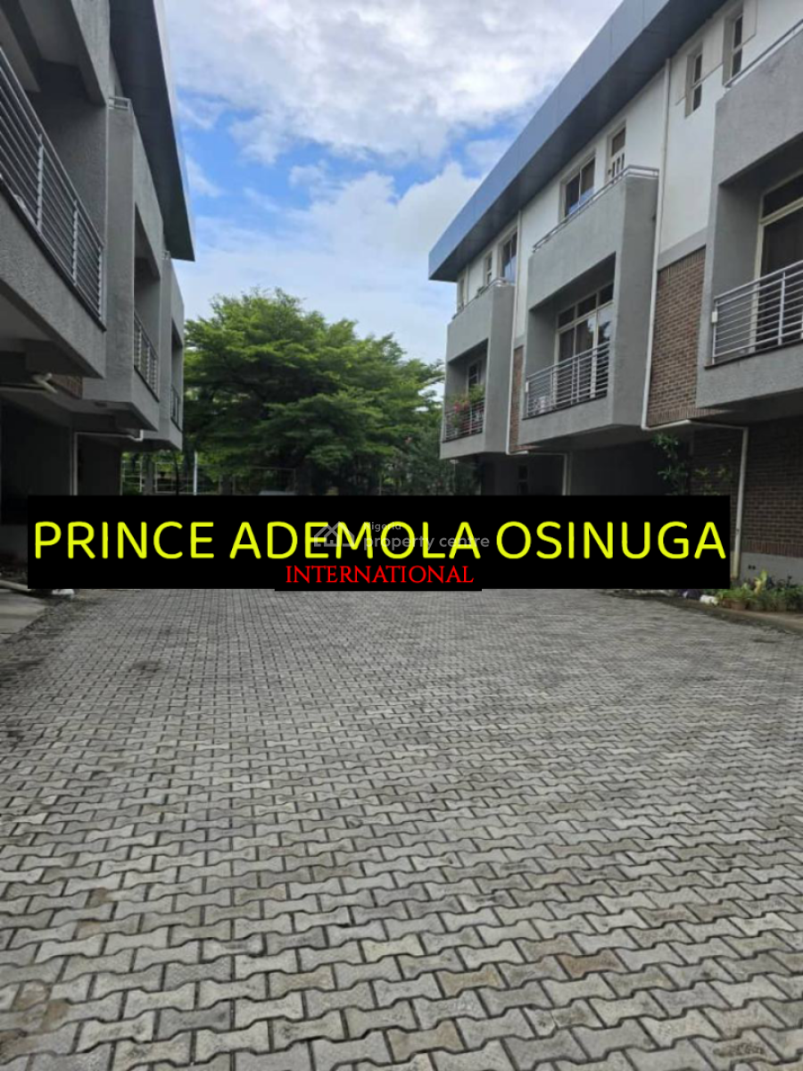 Luxury 4 Bedroom Terrace House+ Garage+pool +gym, Banana Island, Ikoyi, Lagos, Terraced Duplex for Rent