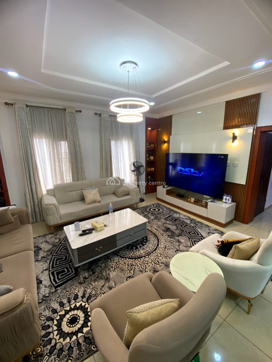Luxury 3 Bedroom Furnished Apartment,ac,inverter,cinema,tv,tarred Road, Katampe Extension, Katampe, Abuja, Flat / Apartment for Rent