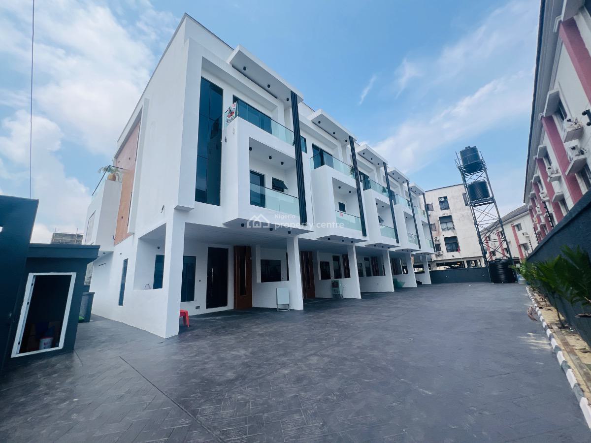 4 Bedroom Terrace Duplex with Swimming Pool, Osapa, Lekki, Lagos, Terraced Duplex for Sale