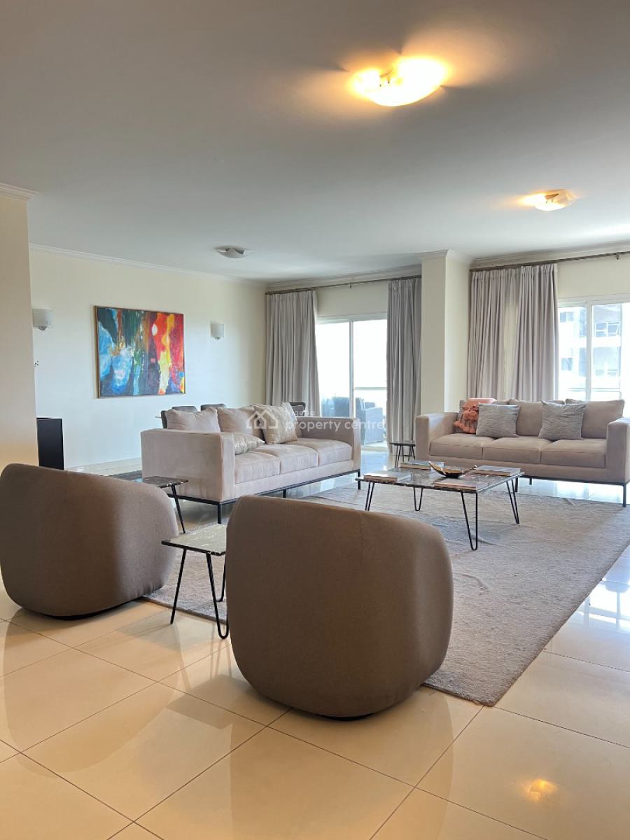 Luxurious Fully Furnished 3-bedroom Apartment + Bq, Mason Apartment, Ikoyi, Lagos, Flat / Apartment for Rent