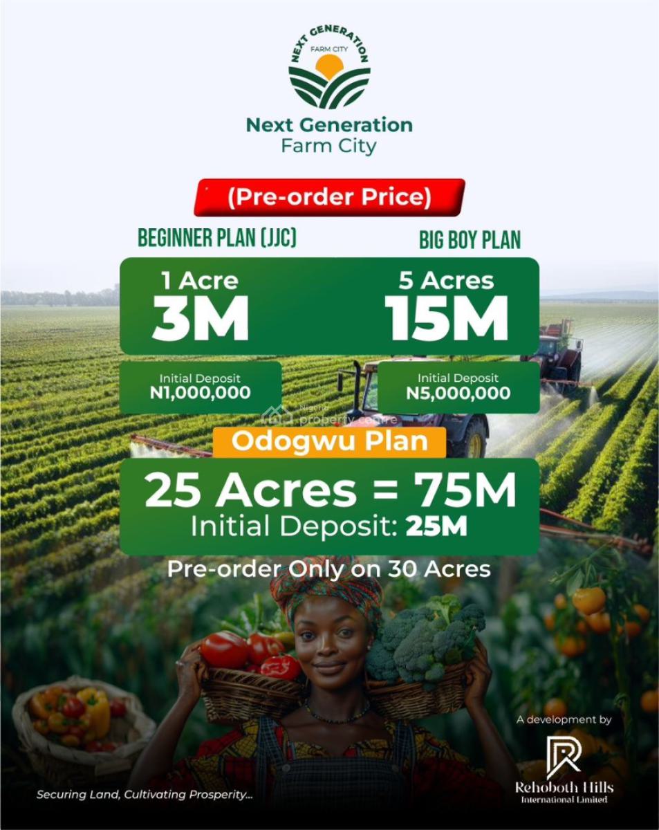 Own Land + Agriculture in One Smart Investment, Abeokuta North, Ogun, Industrial Land for Sale