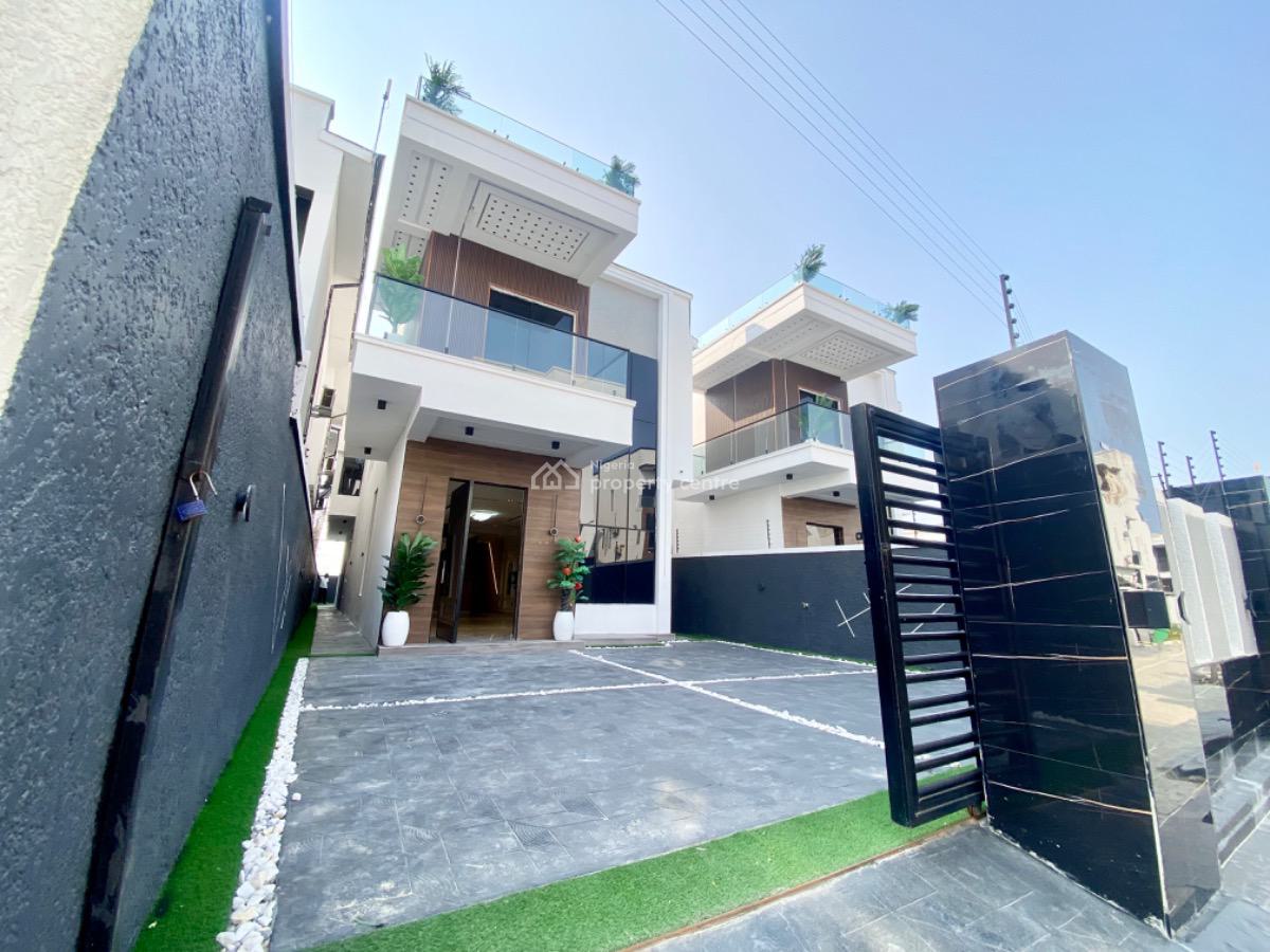 Iconic 5-bedroom Luxury Duplex with Pool, Inverter & Artistic Interior, Ajah, Lagos, Terraced Duplex for Sale