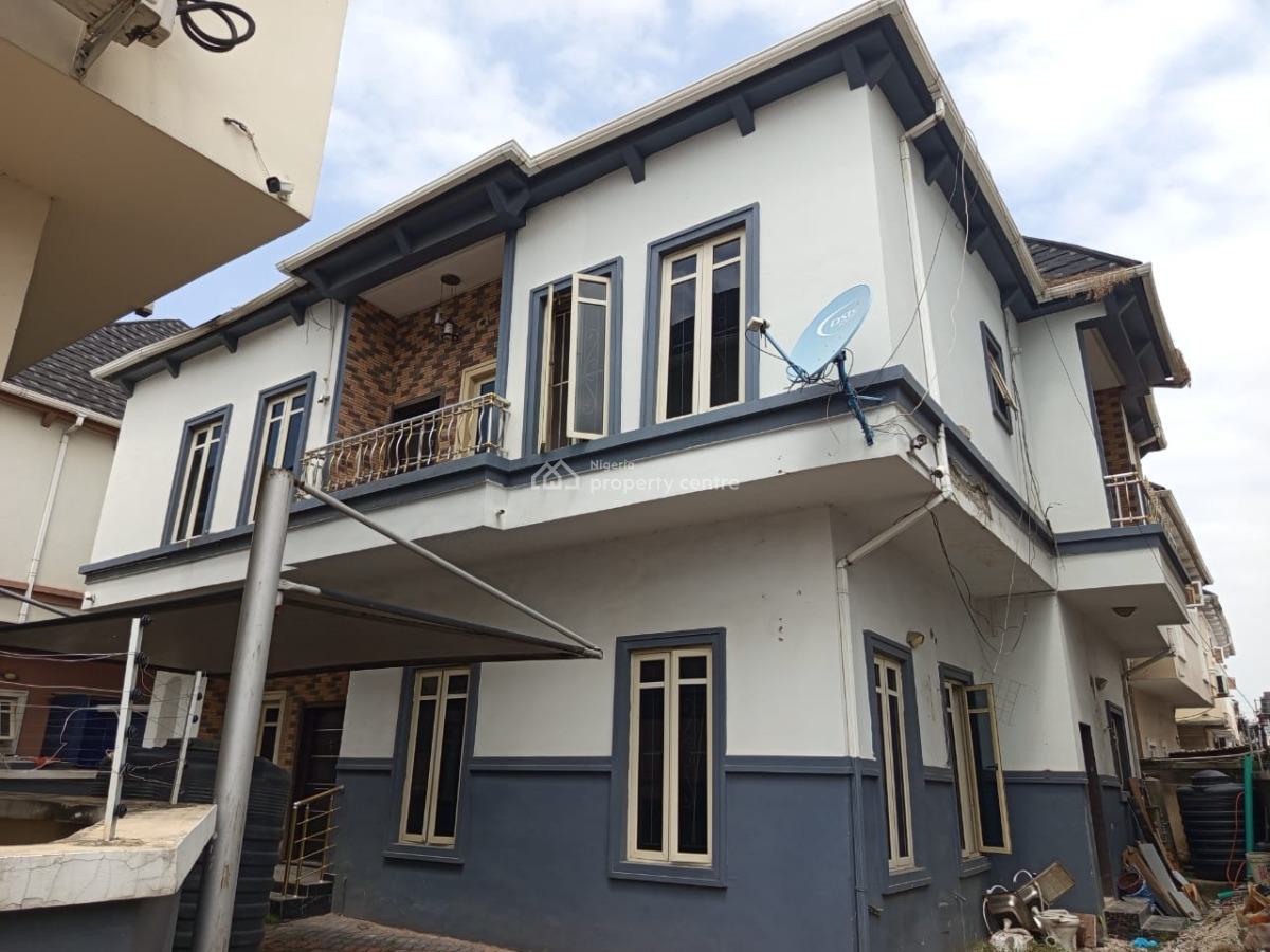 Spacious 5 Bedroom Detached Duplex with 1 Bq, Chevron Estate, Lekki, Lagos, Detached Duplex for Sale