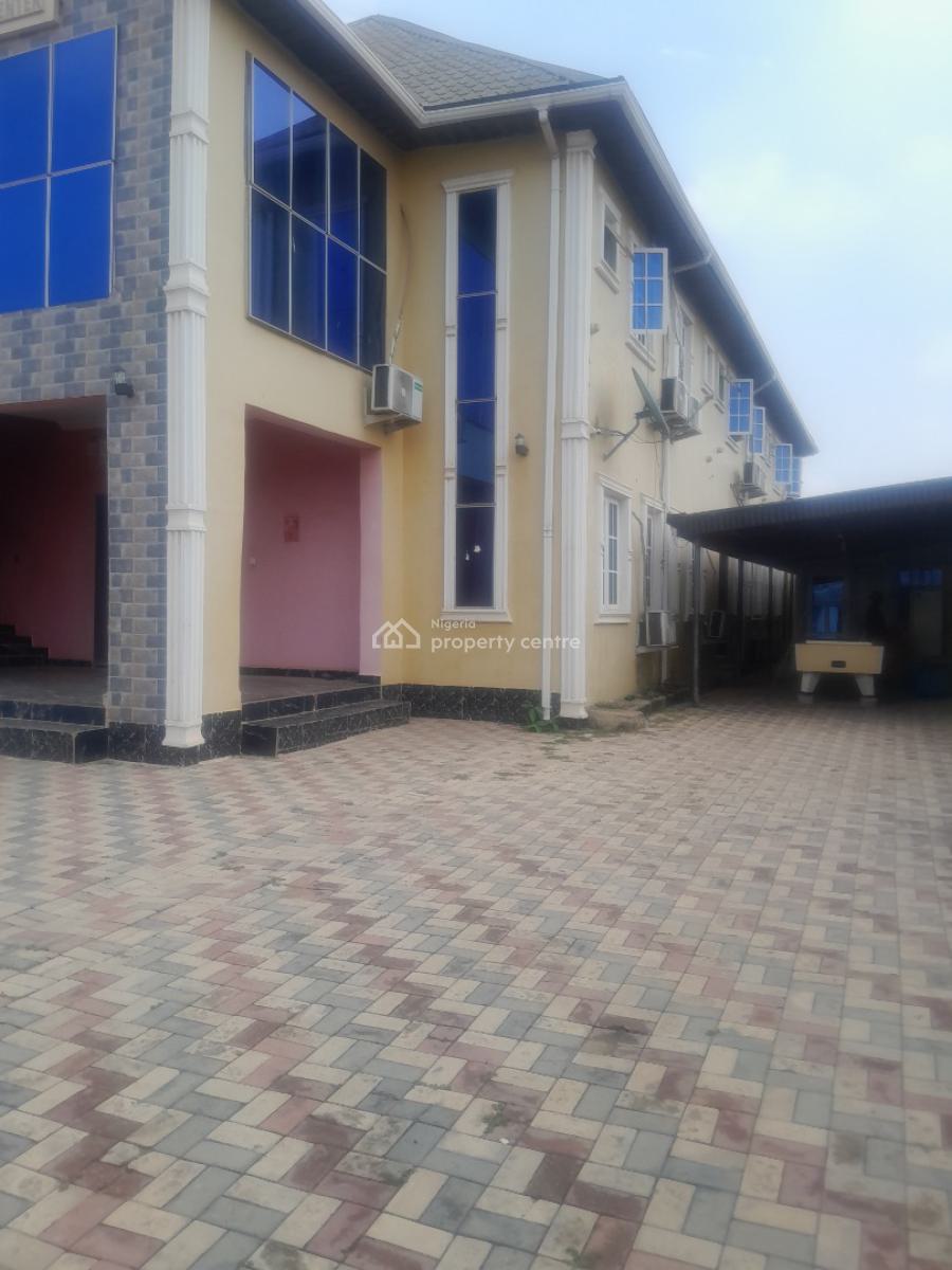 a Modern Guest House with Hall and Bar House on a Full Plot of Land, Mobil Bus Stop, Ipaja, Lagos, Hotel / Guest House for Sale