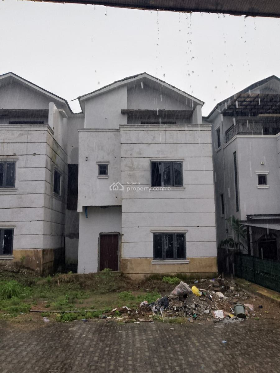 Distress Shell 5 Bedroom Terrace Duplex, Modern Shelter Estate, Wuye, Abuja, Terraced Duplex for Sale