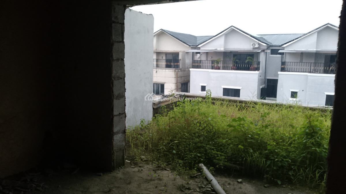 Distress Shell 5 Bedroom Terrace Duplex, Modern Shelter Estate, Wuye, Abuja, Terraced Duplex for Sale