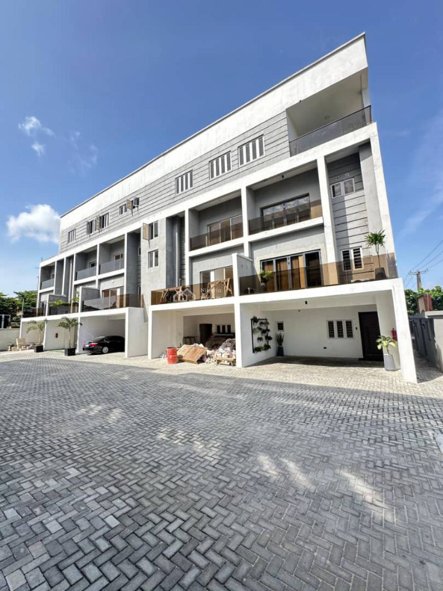 Fully Service 4 Bedroom Terrace Duplex, Off Mobolaji Johnson, Lekki Phase 1, Lekki, Lagos, Terraced Duplex for Rent