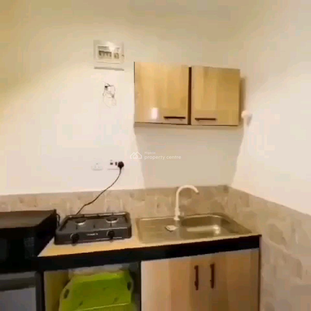 a Fully Furnished and Spacious Studio Apartment, Upstairs with Pop, Akoka, Yaba, Lagos, Self Contain (single Rooms) for Rent