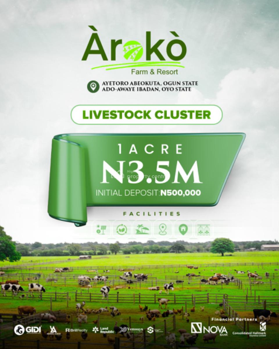 Aroko Farm & Resort Introductory, Abeokuta South, Ogun, Commercial Land for Sale
