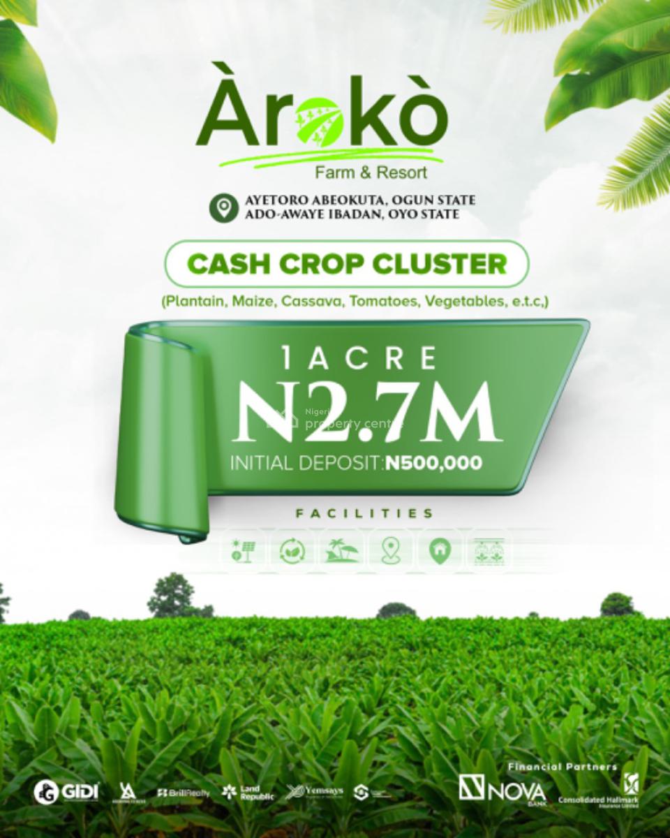 Aroko Farm & Resort Introductory, Abeokuta South, Ogun, Commercial Land for Sale