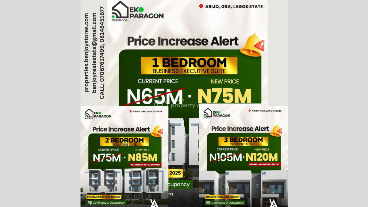 Eko Paragon 2-bedroom Signature Suite, Abijo G.r.a, Lekki, Lagos, House for Sale