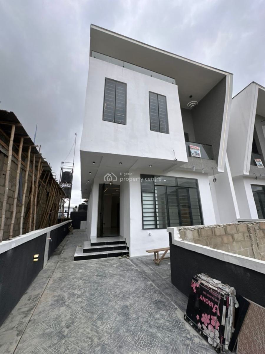 Luxurious 4 Bedroom Semi-detached Duplex with Bq and Self Compound, Sangotedo, Ajah, Lagos, Semi-detached Duplex for Rent