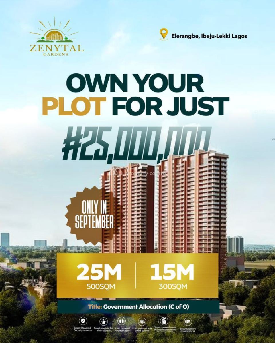Residential Land with C of O, Zenytal Gardens: Pathway to Premium Land Ownership, Ibeju Lekki, Lagos, Residential Land for Sale