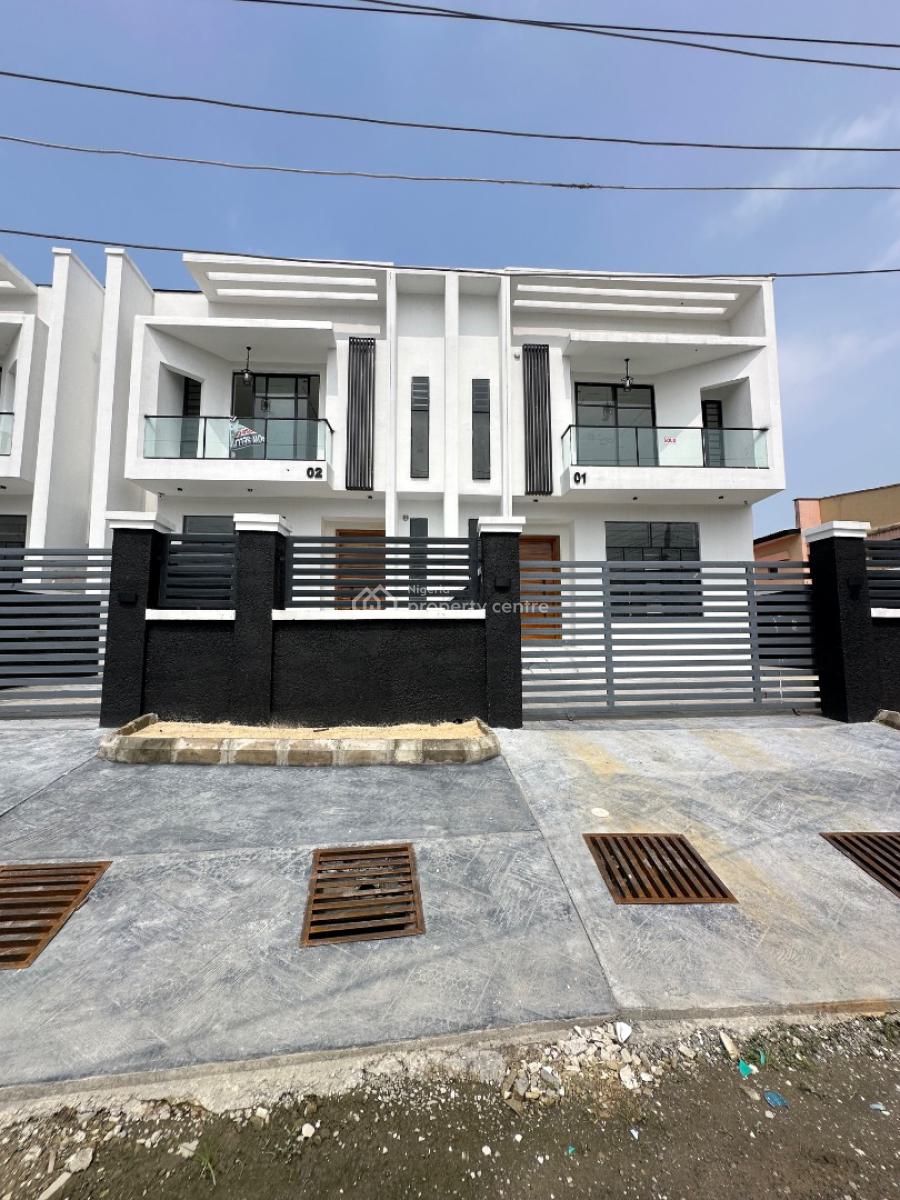 Spaciously Built 4 Bedroom Semi Detached Duplex with Bq, Idado-agungi, Lekki, Lagos, Semi-detached Duplex for Sale
