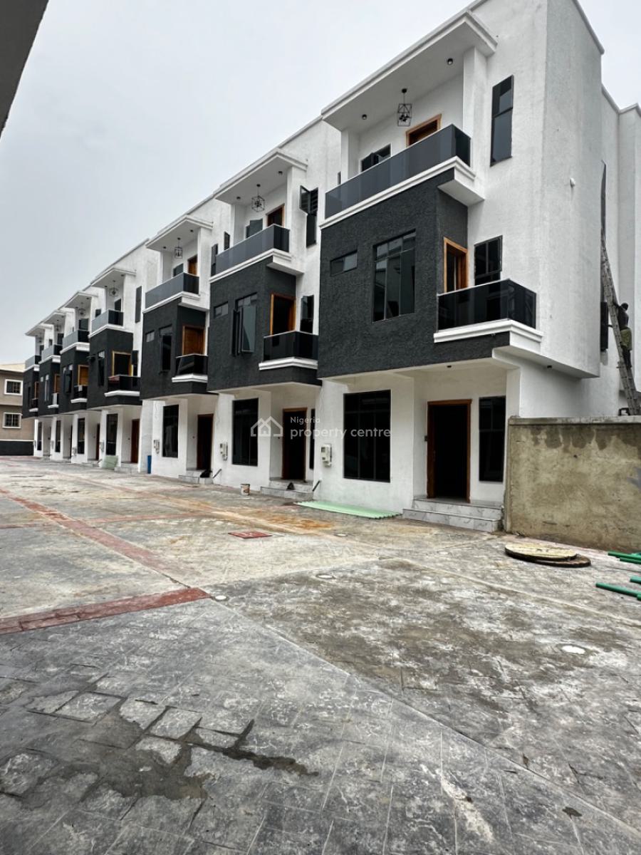 Newly Built 4 Bedroom Terrace Duplex with Bq, Chevron Drive, Lekki, Lagos, Terraced Duplex for Sale