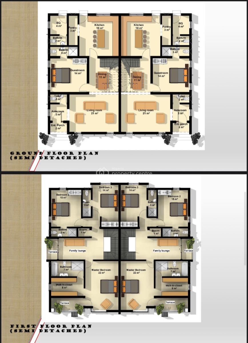 Newly Built 4 Bedrooms Semi Detached Duplex with Bq, Ogba, Ikeja, Lagos, Semi-detached Duplex for Sale