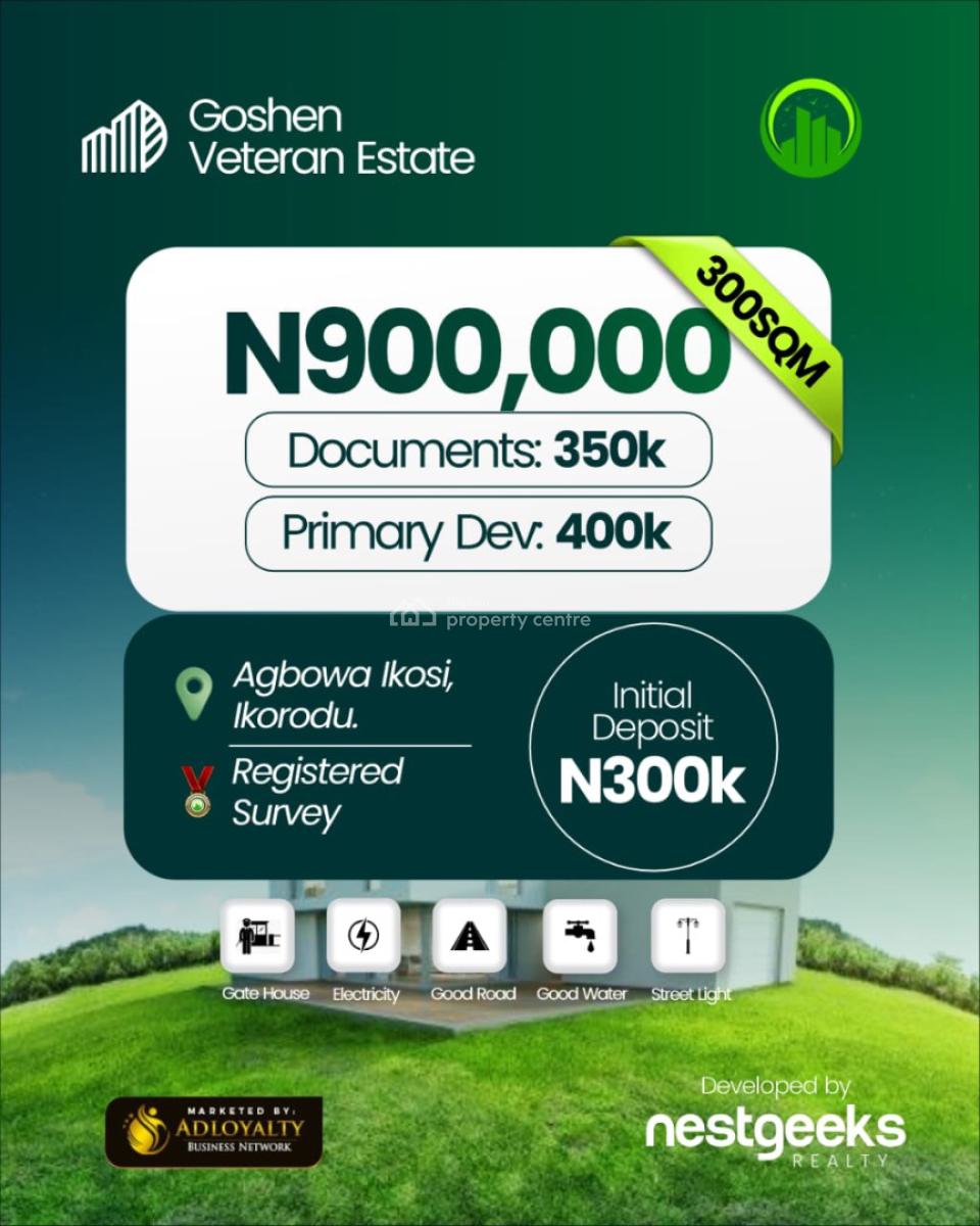 Introducing Goshen Veteran Estate., Agbowa, Ikosi, Ikorodu, Lagos, Residential Land for Sale