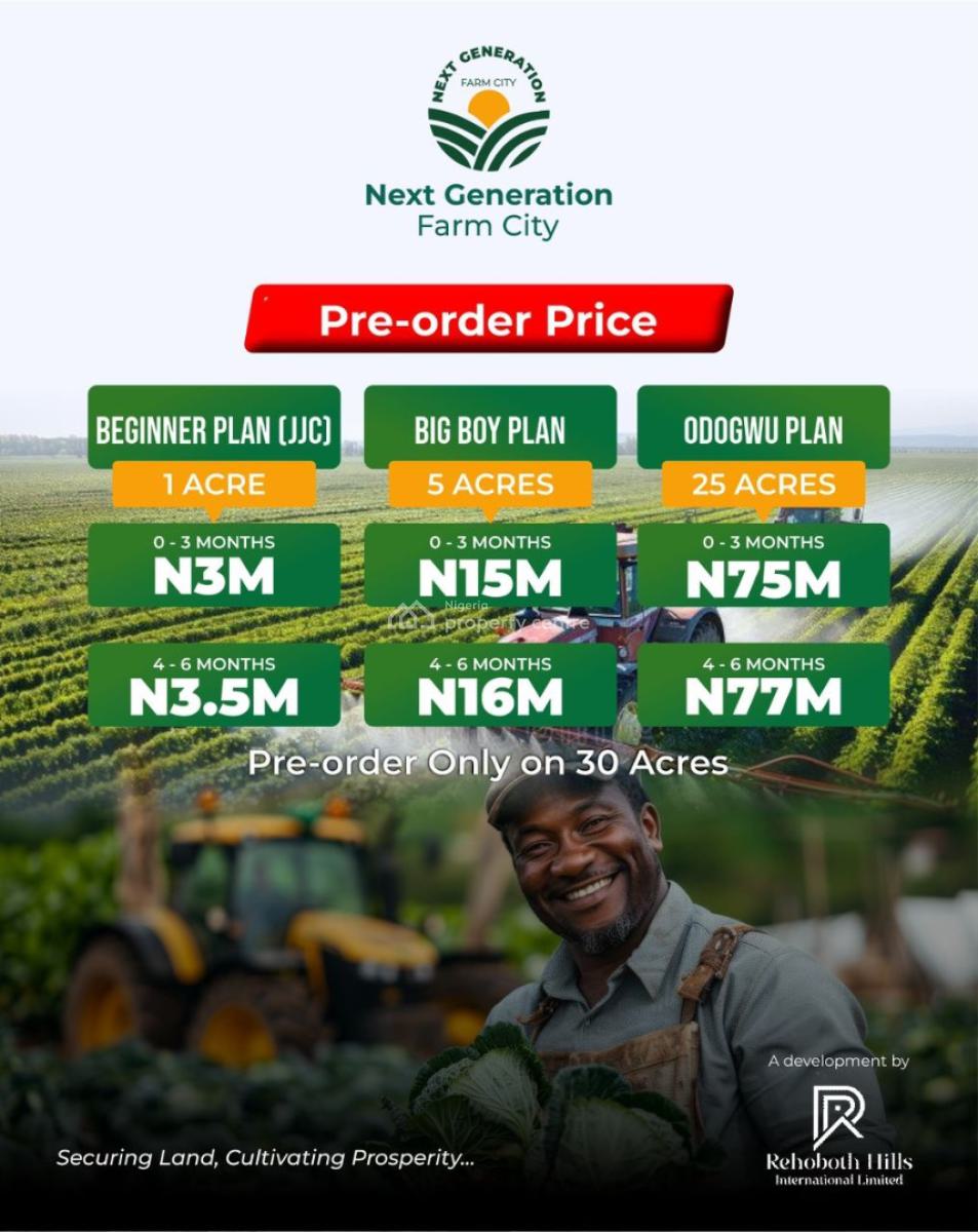 Own Land Plus Agriculture in One Smart Investment, Abeokuta North, Ogun, Mixed-use Land for Sale