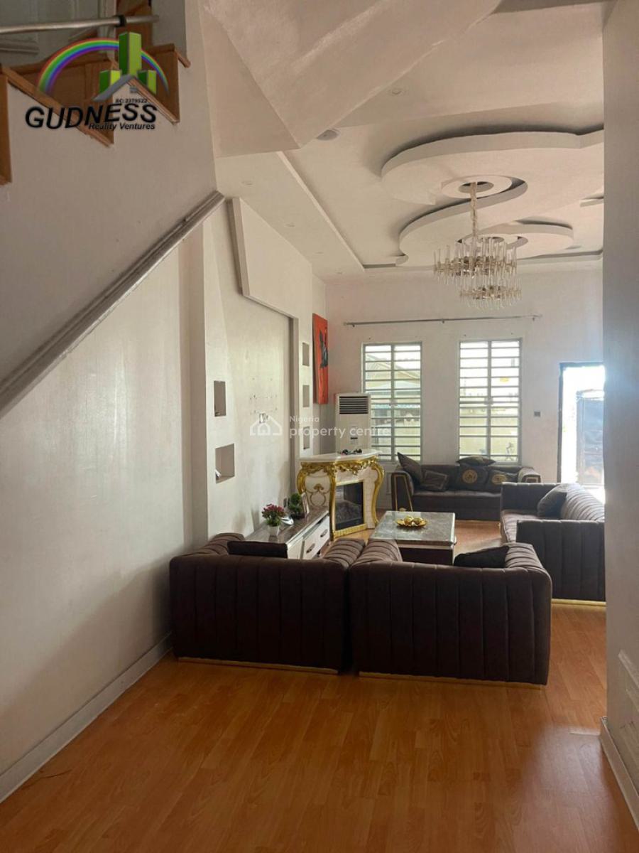 Semi-furnished 4 Bedroom Semi Detached Duplex with Bq, Ikota, Lekki, Lagos, Semi-detached Duplex for Rent