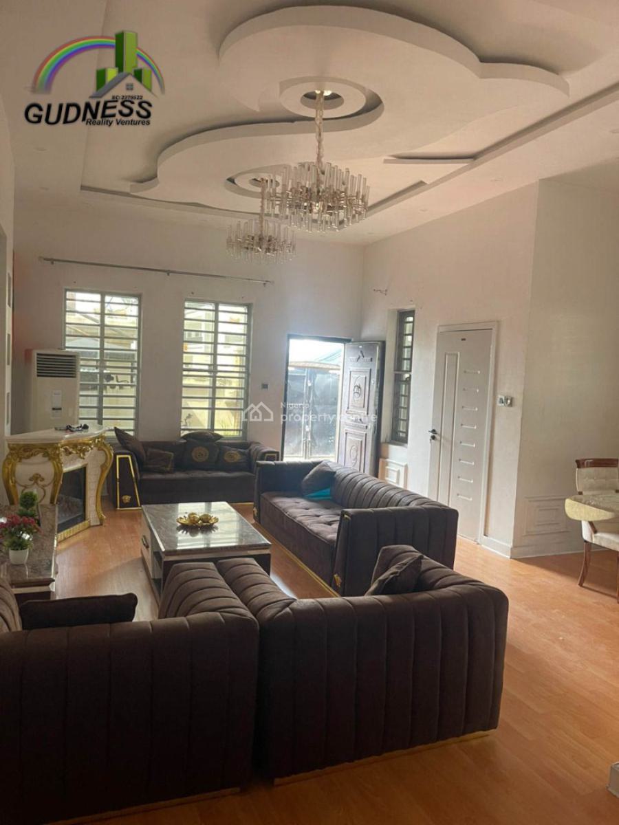 Semi-furnished 4 Bedroom Semi Detached Duplex with Bq, Ikota, Lekki, Lagos, Semi-detached Duplex for Rent