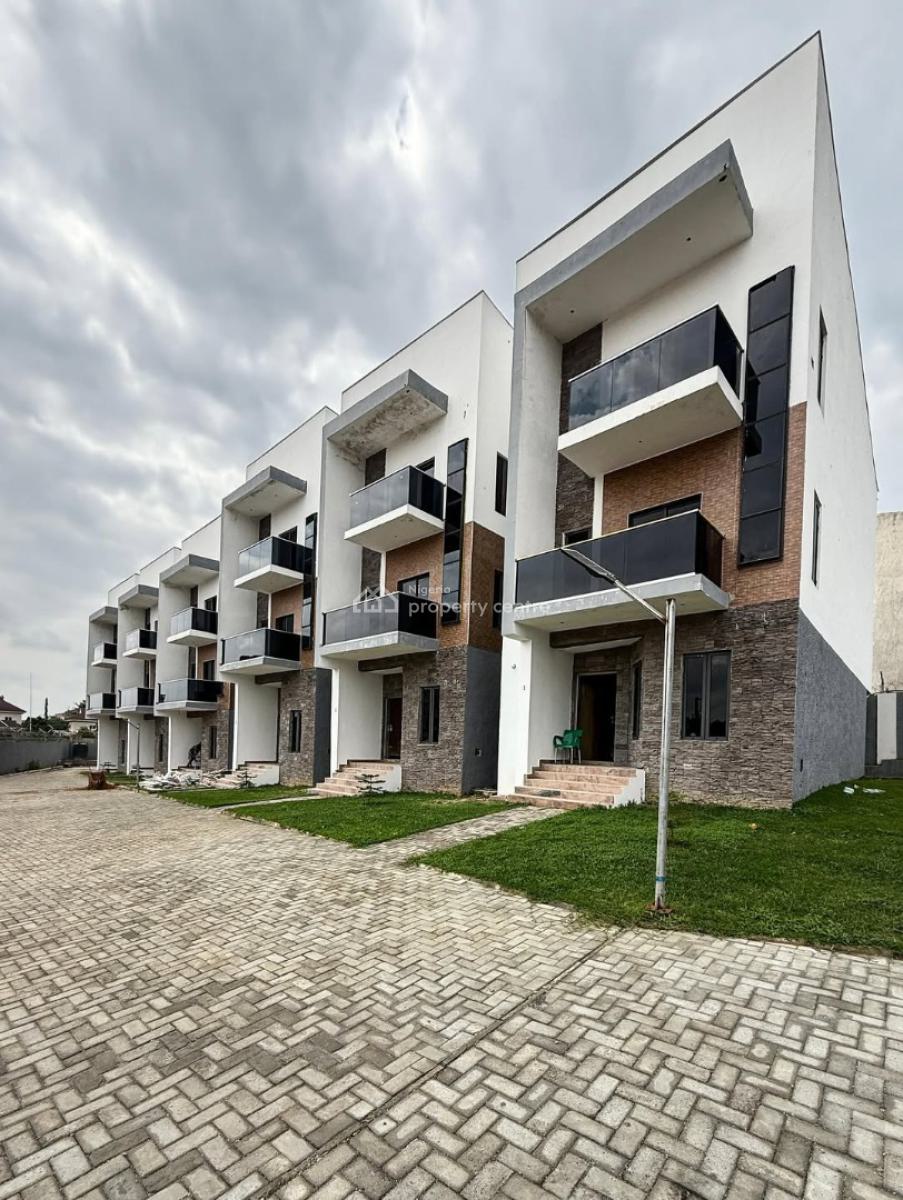 Shell Finished 4-bedroom Terrace Duplex + 1 Room Bq, Life Camp, Abuja, Terraced Duplex for Sale