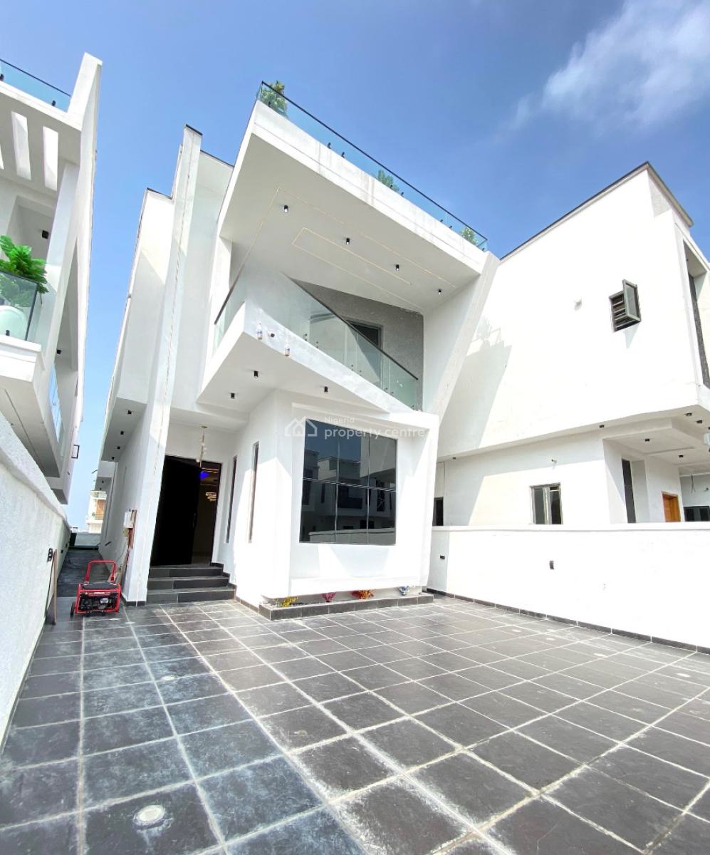 Exquisite 5 Bedroom Fully Detached Duplex with Bq in a Secure Estate, Lekki, Lagos, Detached Duplex for Sale