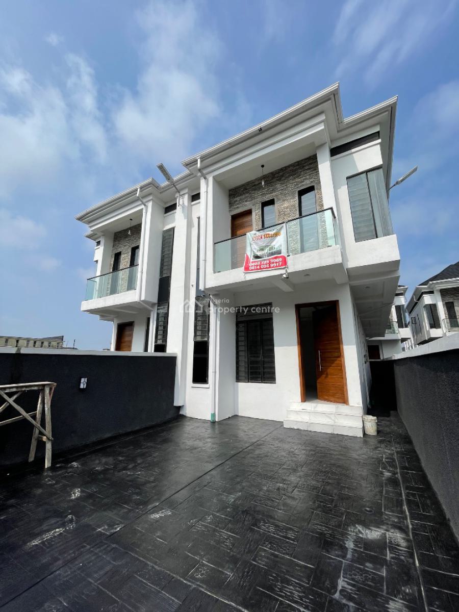 Contemporary Comfort, 4-bedroom Semi-detached Duplex with Bq, Ikota, Lekki, Lagos, Semi-detached Duplex for Sale