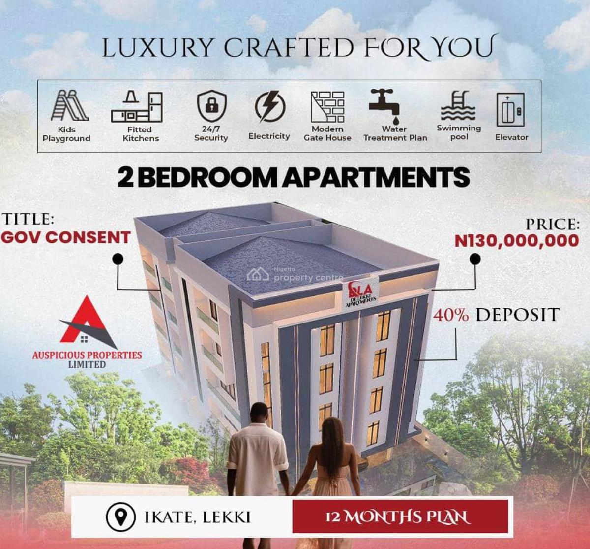 2-bedroom Apartment with Flexible Payment Plan, Ikate, Lekki, Lagos, Flat / Apartment for Sale