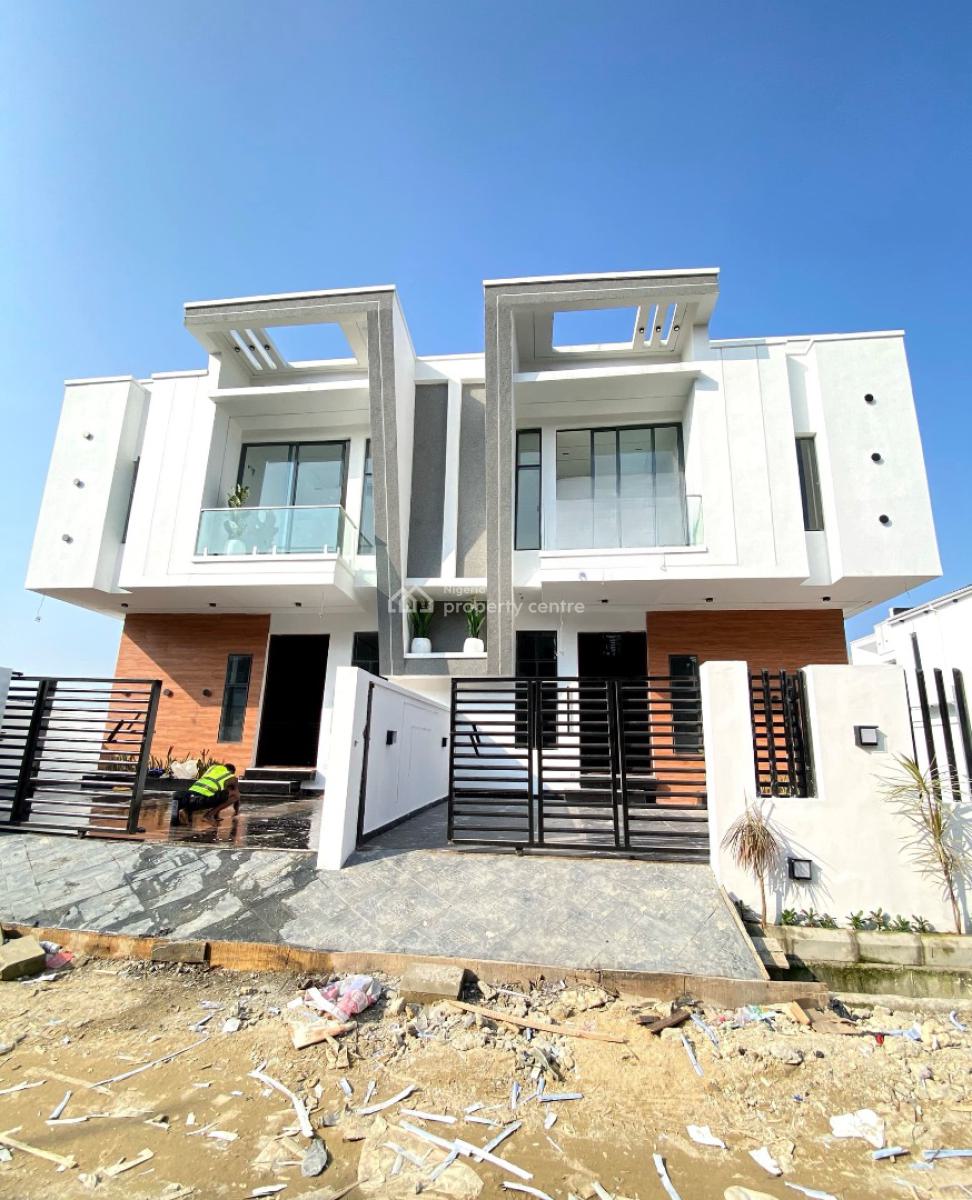 Exquisite 4 Bedroom Semi Detached Duplex with Bq in a Secure Estate, Ajah, Lekki, Lagos, Semi-detached Duplex for Sale