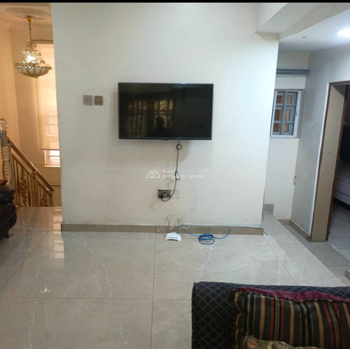 Furnised & Serviced 3 Bedroom Duplex, Lovely Estate Environment @ Adeniyi Jones Avenue Ikeja, Adeniyi Jones, Ikeja, Lagos, Detached Duplex for Rent