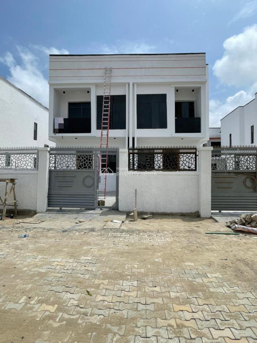 Modestly Finished 4 Bed Semi Detached Duplex with Bq, Ikota, Lekki, Lagos, Semi-detached Duplex for Sale