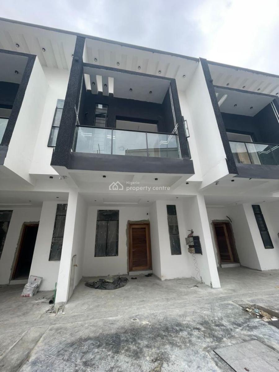 Spacious 3/4 Bedroom Terrace Duplex with Security Post, Chevron Toll Gate, Lekki, Lagos, Terraced Duplex for Sale