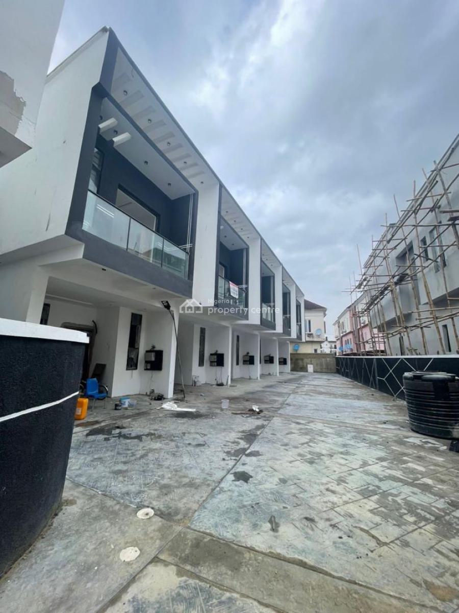 Spacious 3/4 Bedroom Terrace Duplex with Security Post, Chevron Toll Gate, Lekki, Lagos, Terraced Duplex for Sale