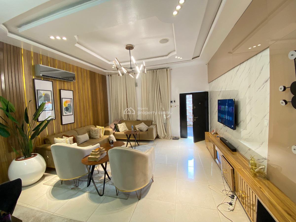 Stunning 4-bedroom Furnished Semi-detached Duplex with Bq, Osapa, Lekki, Lagos, Semi-detached Duplex for Rent