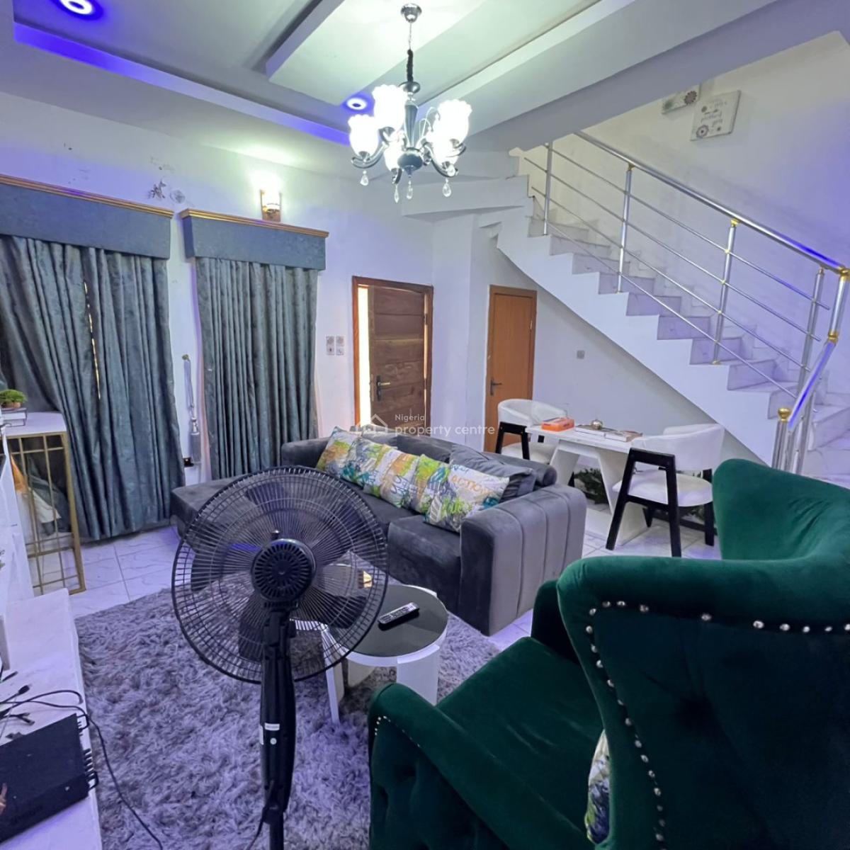 Fully Furnished 3 Bedroom Terrace Duplex, Ikota, Lekki, Lagos, Terraced Duplex for Rent