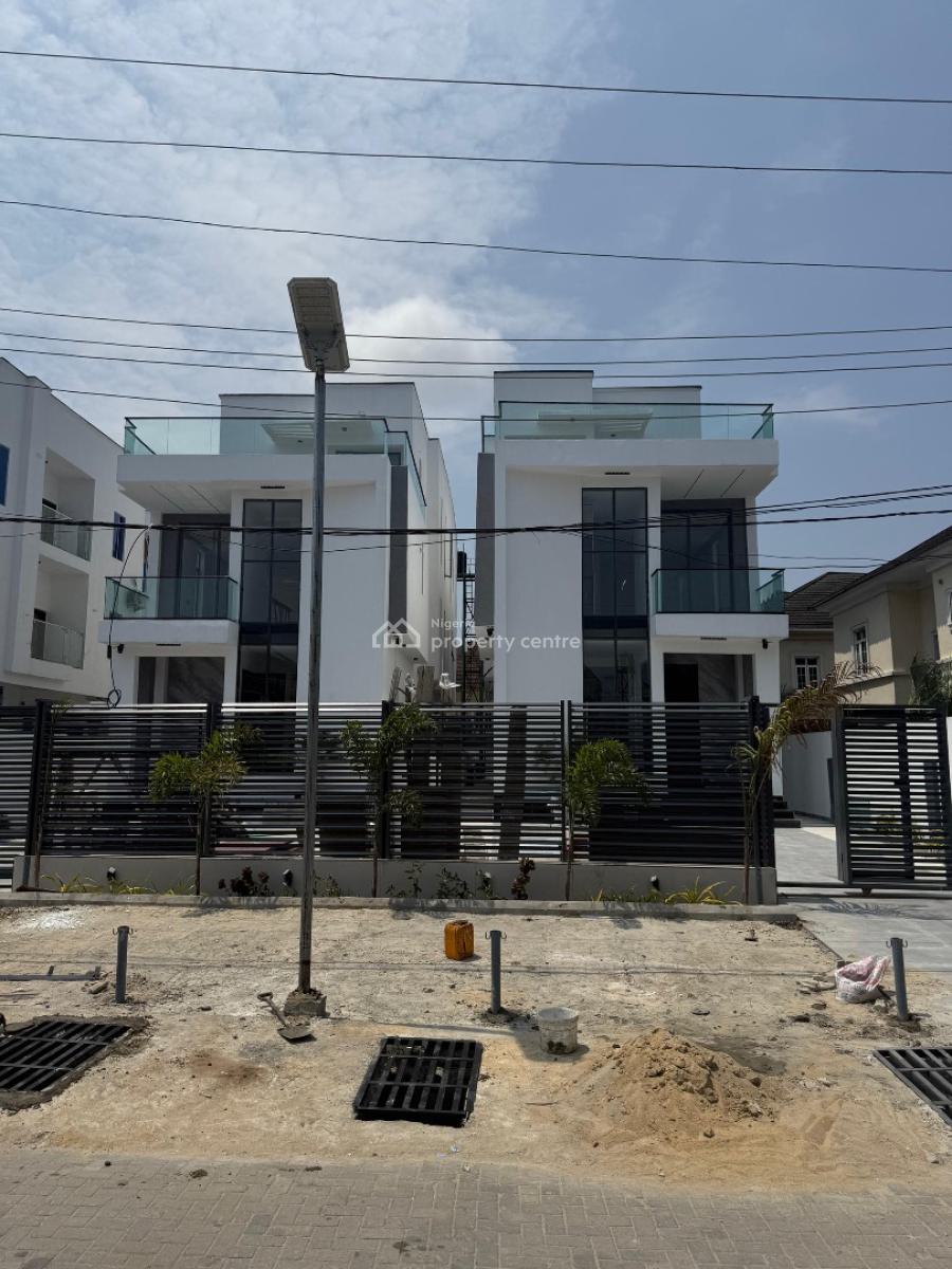 Spacious 5 Bedroom Fully Detached Duplex with a Gym Pool Cinema, Chevron, Lekki, Lagos, House for Sale